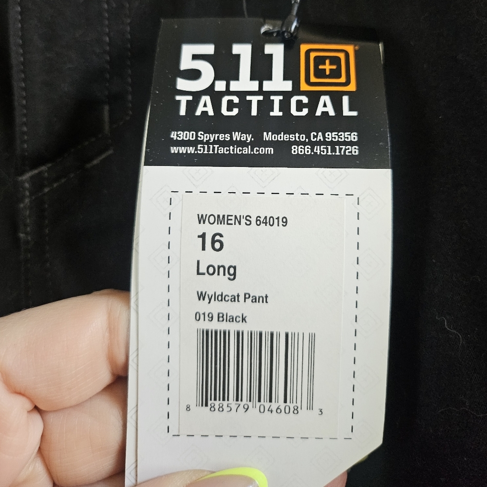 NWT 5.11 Womens Wyldcat SKINNY MOTO PANTS zip ankle Sz 16 Long Edgy - Picture 3 of 5